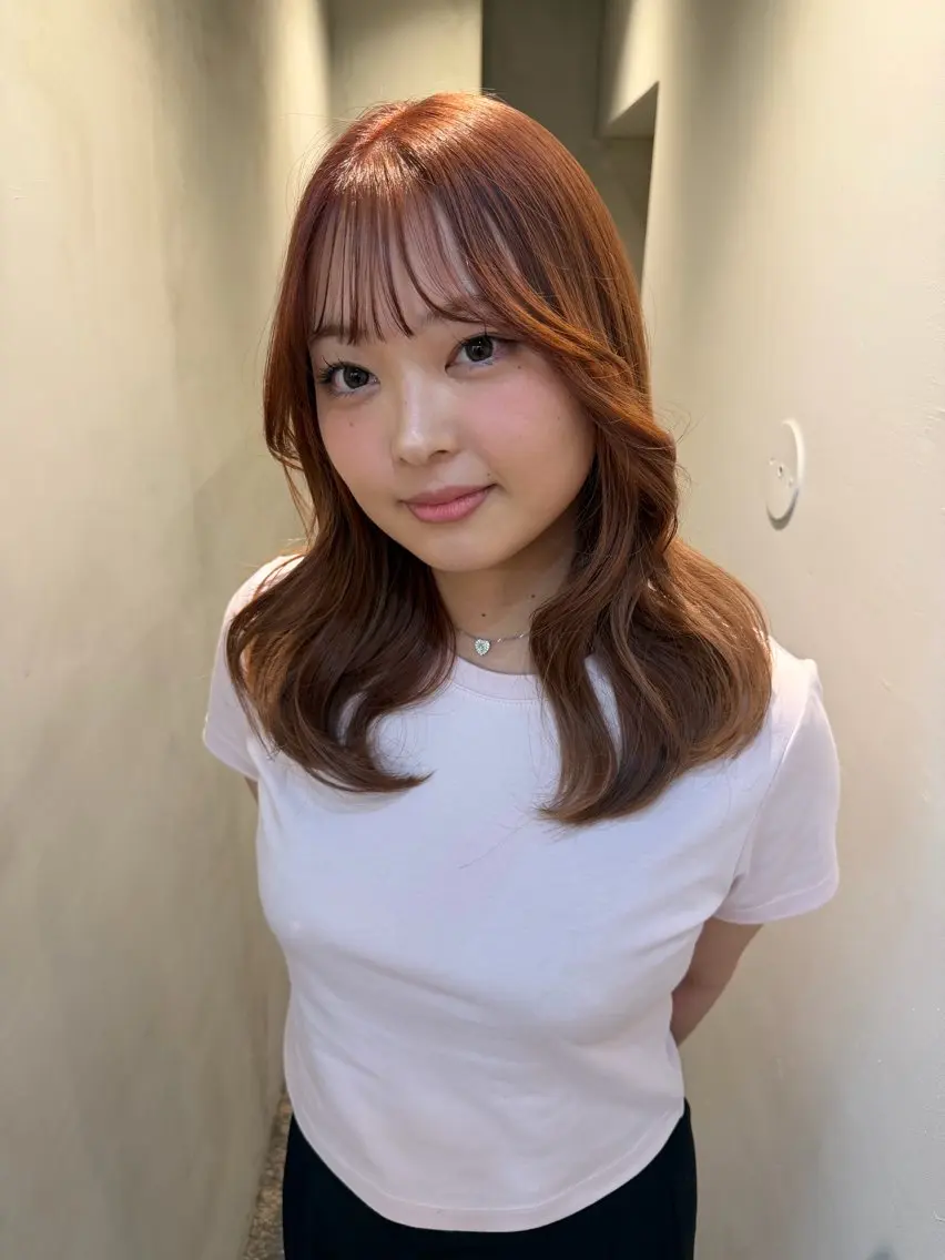 ミディアム みき uniのヘアスタイル