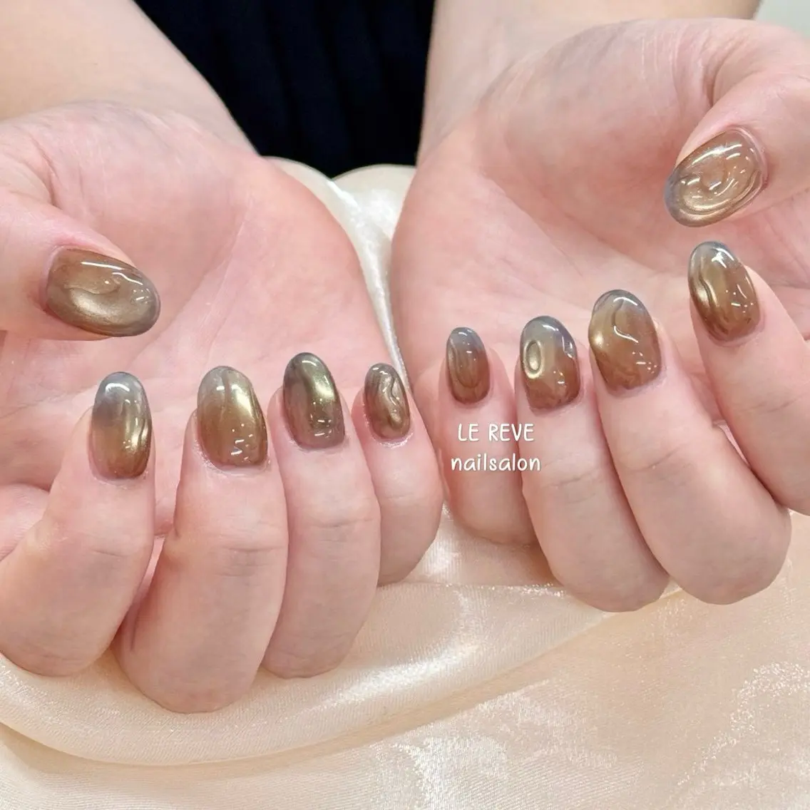 ネイル 韓国ネイル ニュアンスネイル シンプルネイル 春ネイル ワンホンネイル ハンドネイル LE REVE nailsalonのネイルデザイン
