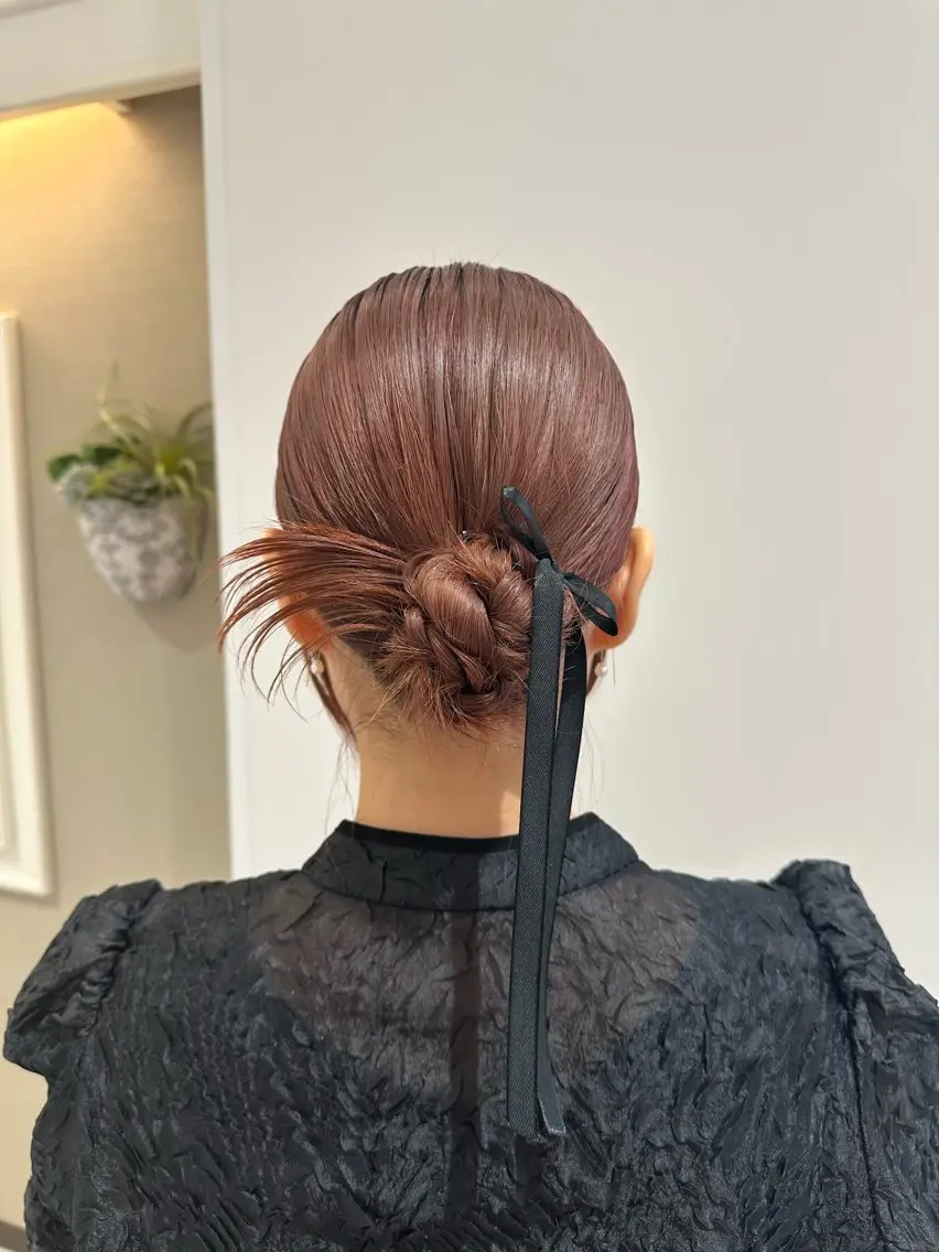 ミディアム ヘアアレンジ 🤍透明感カラー・ きらら‎🤍のヘアスタイル