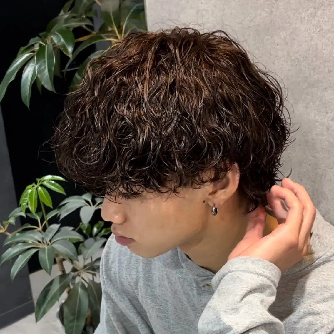 パーマ メンズ カット パーマ ヘッドスパ ヘアセット 🔥メンズカット＋ パーマの達人🔥のヘアスタイル