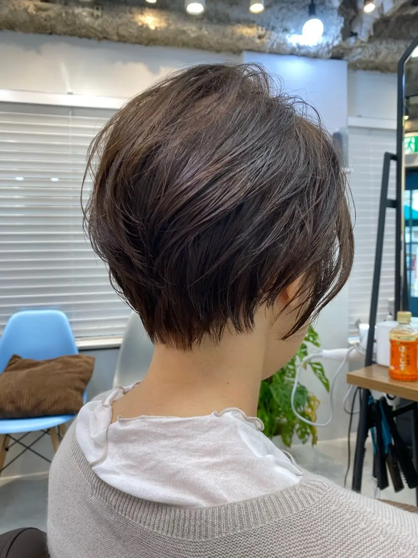 ショート カット ヘアカラー トリートメント a-o岡野 こやま しんぺいのヘアスタイル