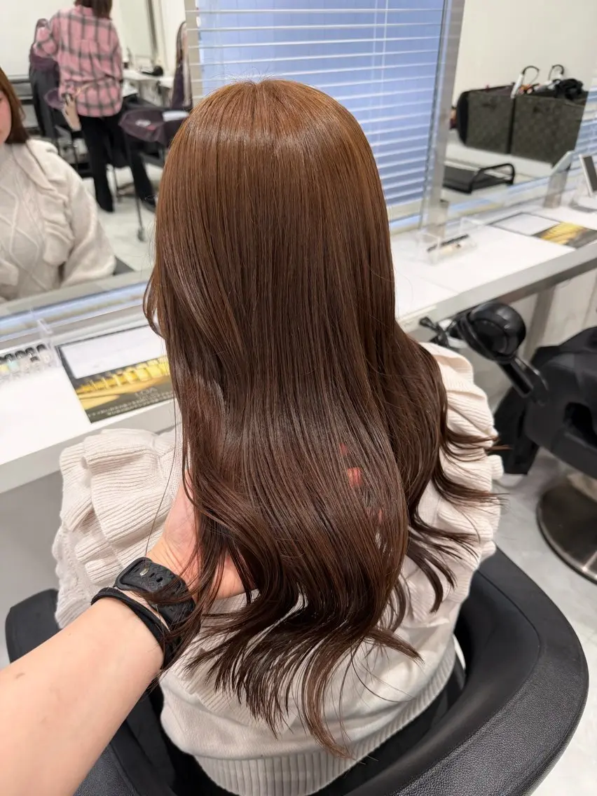 カラー ヘアカラー トリートメント 透明感ベージュ🎀 Anju/渋谷🎀のヘアスタイル