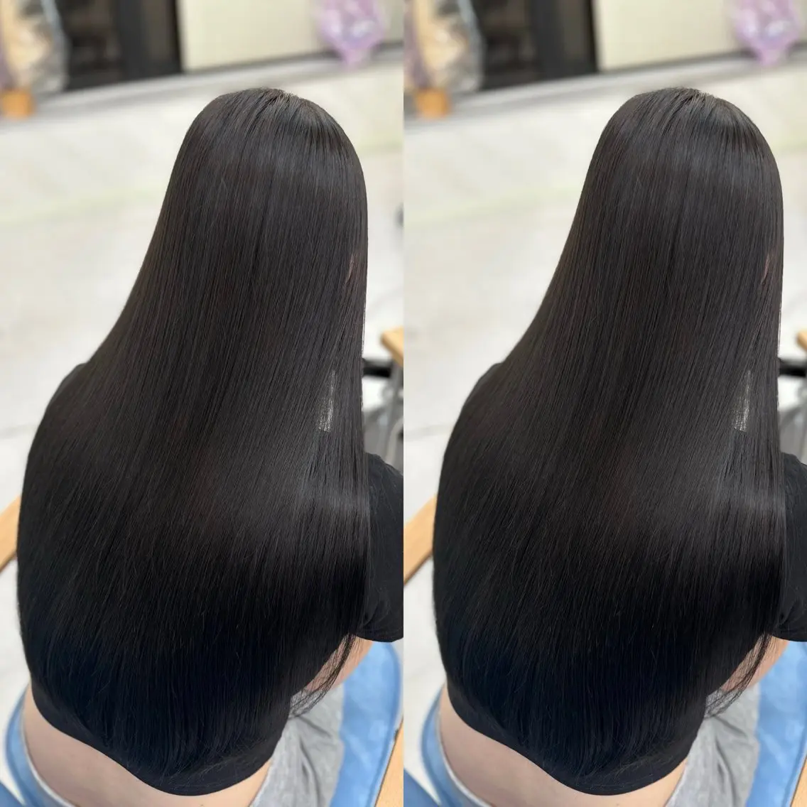 ロング 髪質改善🩵縮毛矯正 代々木/木下のヘアスタイル