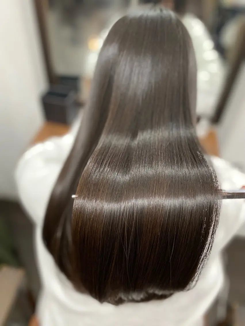 ロング カラー 髪質改善 トリートメント カット ヘアカラー トリートメント 透明感カラー名駅 名駅みゆのヘアスタイル