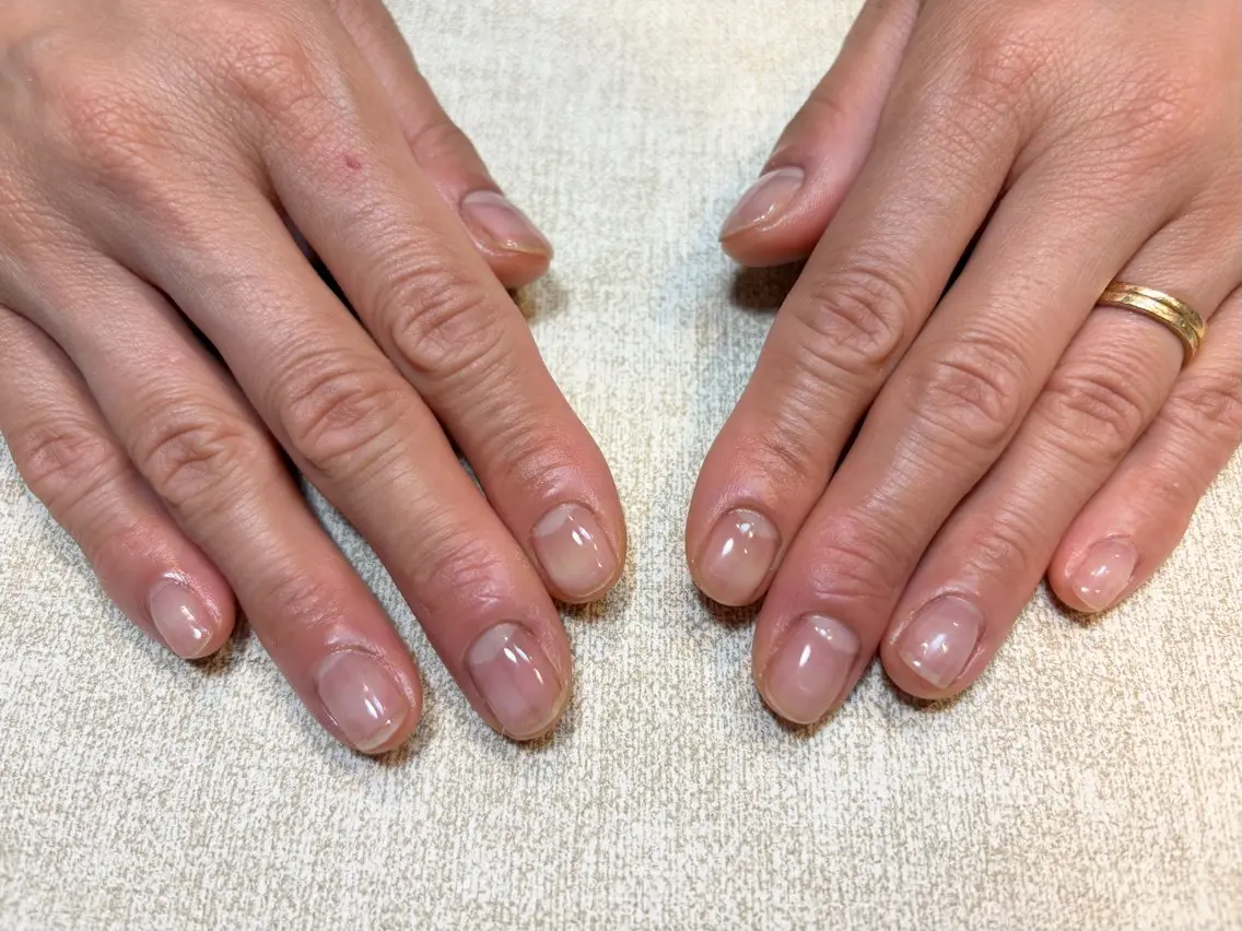 ネイル クリアネイル ジェルネイル Ouna NAIL haruのネイルデザイン