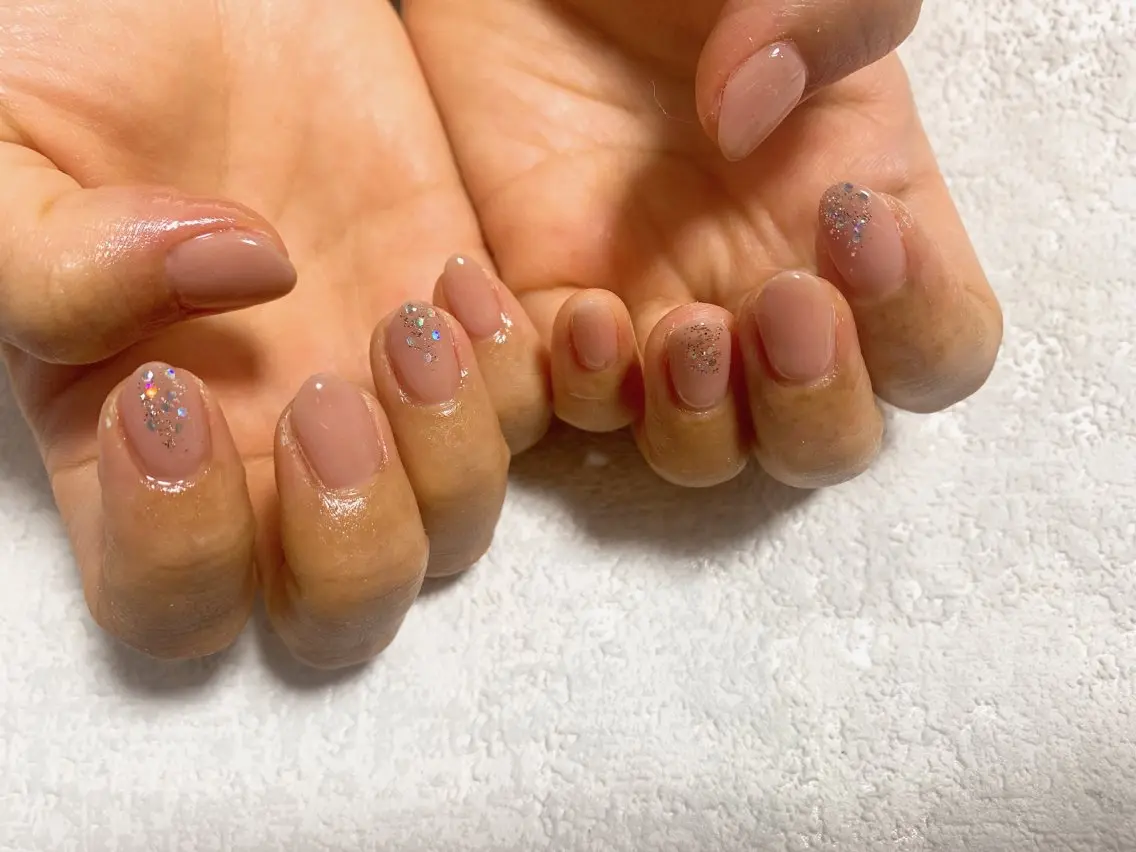 ネイル ジェルネイル 韓国ネイル メンズネイル ワンカラーネイル パラジェル kiki nail たまプラーザのネイルデザイン