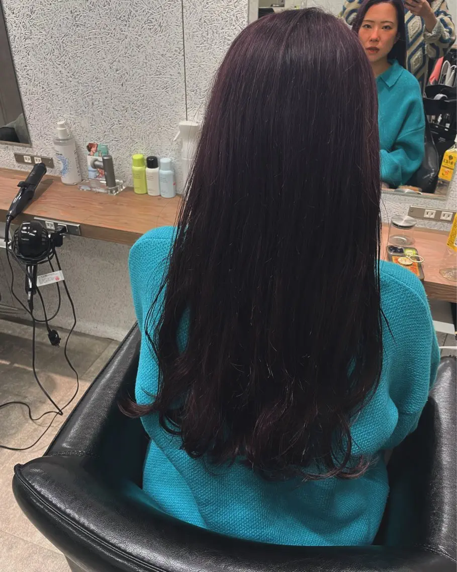 ロング ヘアカラー トリートメント 質感再生カラー/ 髪質改善/karinのヘアスタイル