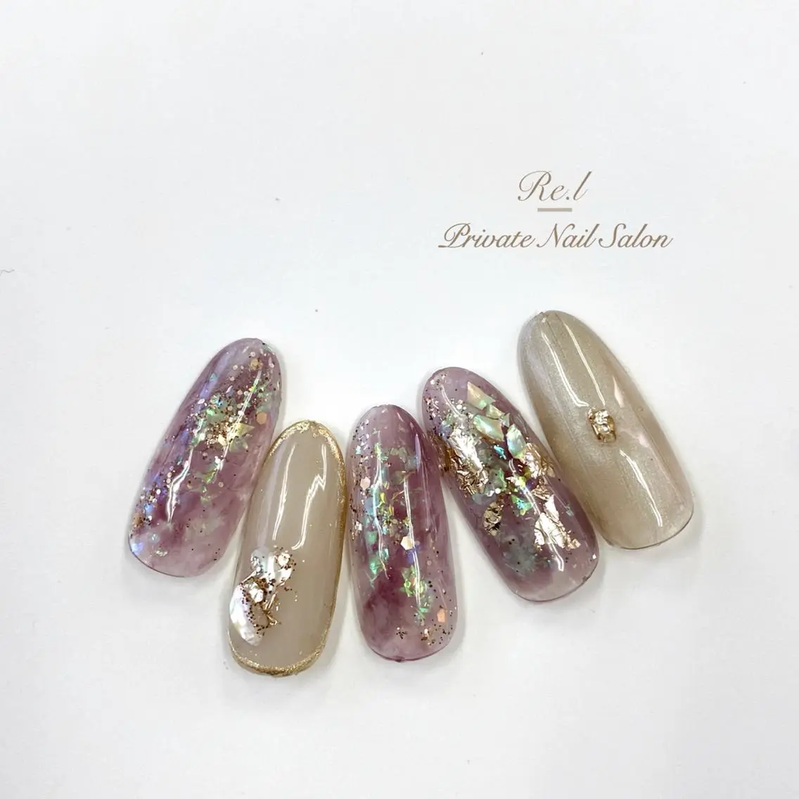 ネイル ニュアンスネイル パープル モチの良さ◉ フィルインネイル♡のネイルデザイン