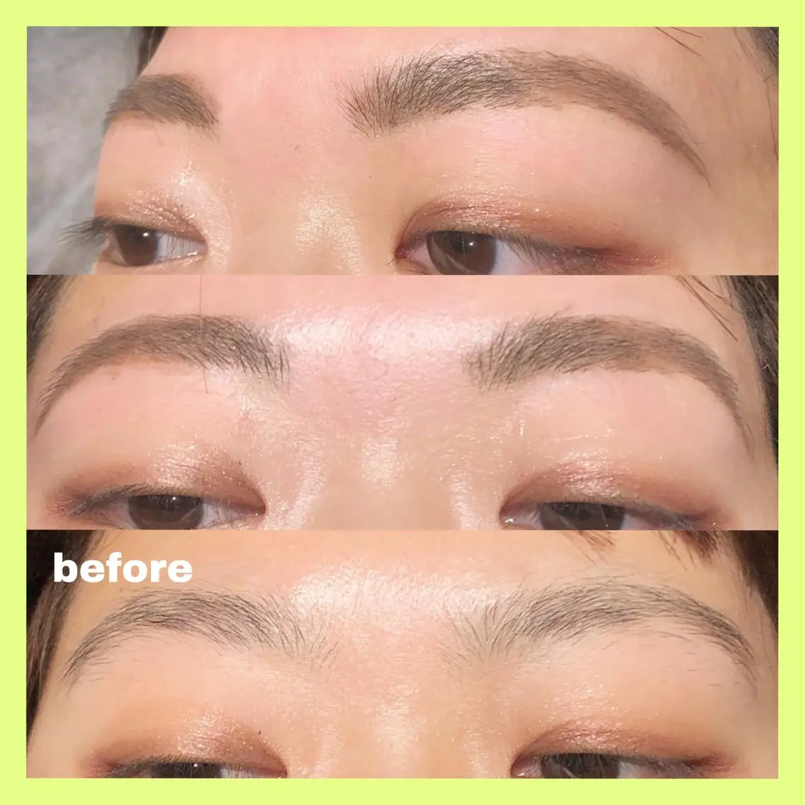 アイブロウ 眉毛ワックス脱毛 ワックス脱毛 ルナ|縮毛矯正 ×レイヤーカット🥝のヘアスタイル