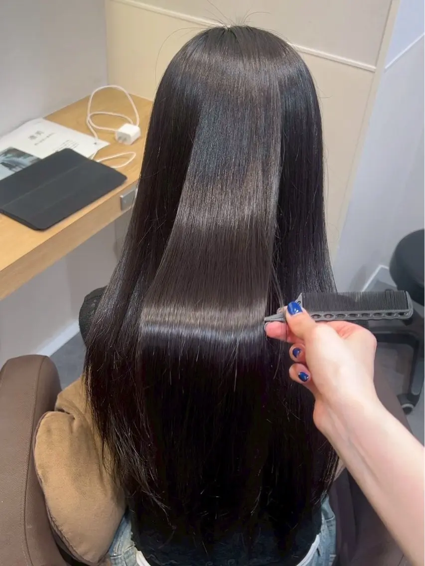 ロング 縮毛矯正 縮毛矯正/髪質改善 なつき🩶のヘアスタイル