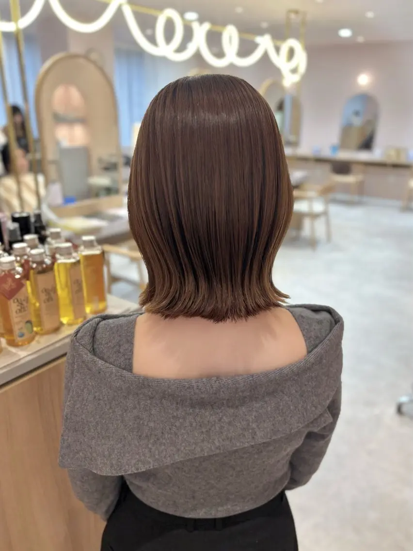 ミディアム カラー ベージュカラー ヘアカラー merc.谷本 澪のヘアスタイル