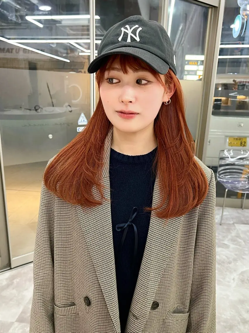 セミロング カット ヘアカラー トリートメント 🫧ふじたまゆ🫧 レイヤーカット✂︎のヘアスタイル