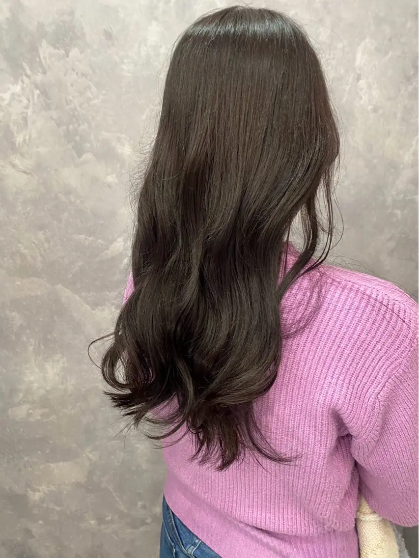ロング ヘアカラー トリートメント 縮毛矯正/柏の葉 🎱🖤ふうかのヘアスタイル