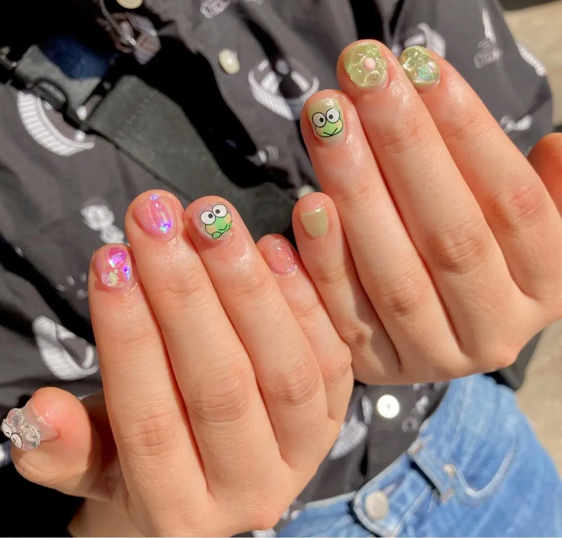 ネイル 氷ネイル・うるうるネイル MiNnie amiのネイルデザイン