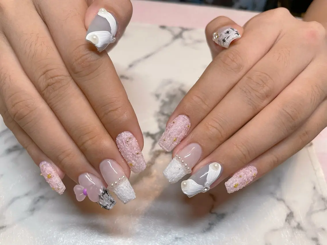 ネイル ジェルネイル ピンク ハンドネイル エン Nail salonのネイルデザイン