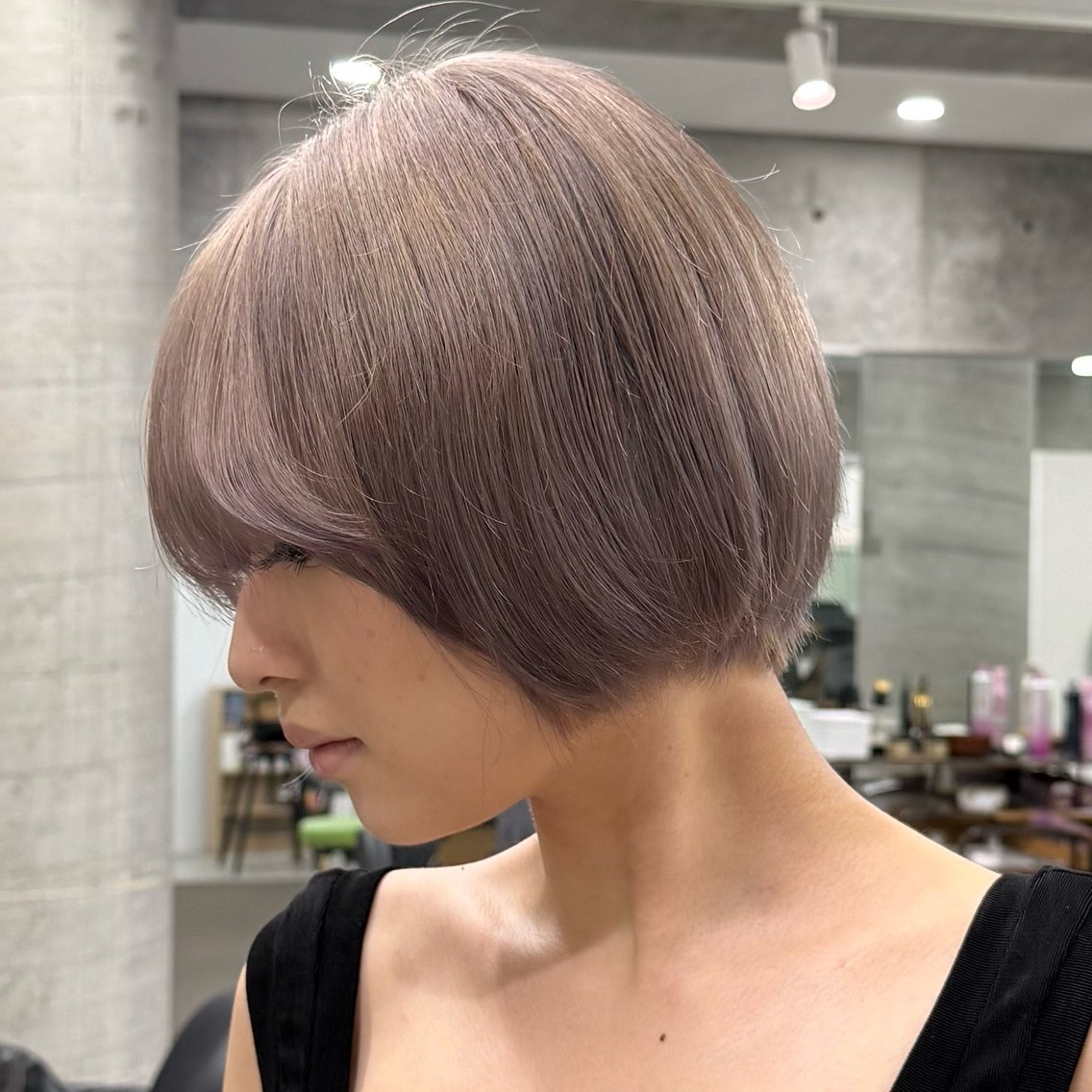 ショート カラー ヘアカラー Runa/心斎橋 /ハイトーンのヘアスタイル