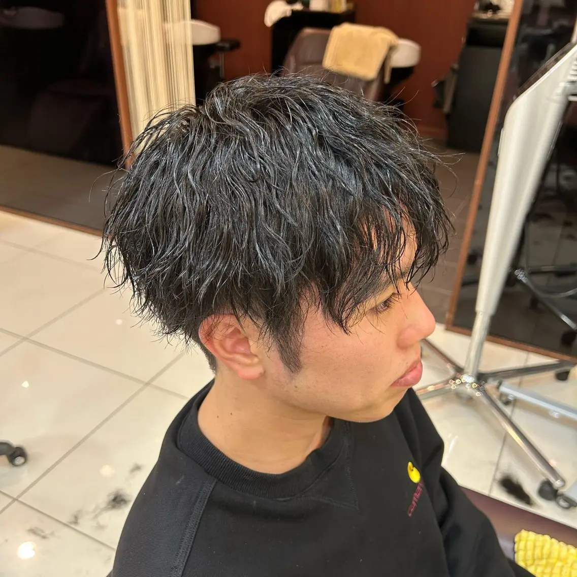 パーマ メンズ メンズパーマ ツイストスパイラルパーマ スパイラルパーマ カット パーマ トップスタイリスト 林すずかのヘアスタイル
