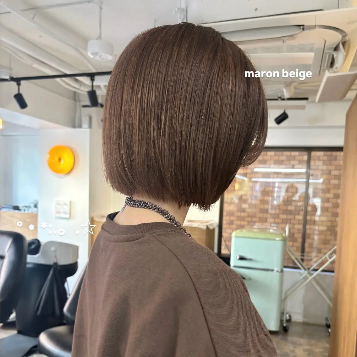 ショート カラー 🎀【透明感カラー 縮毛矯正】さえ🎀のヘアスタイル
