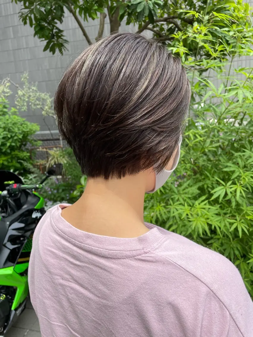 ショート カラー カット ヘアカラー トリートメント 🌷子池おりえ 🌷のヘアスタイル