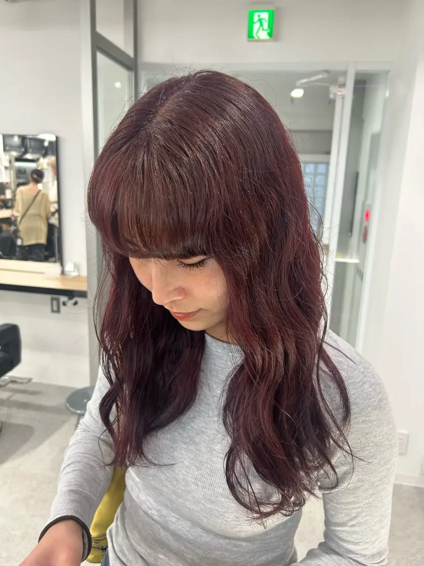 ミディアム カラー 愛結 暖色カラー🎀🩰のヘアスタイル
