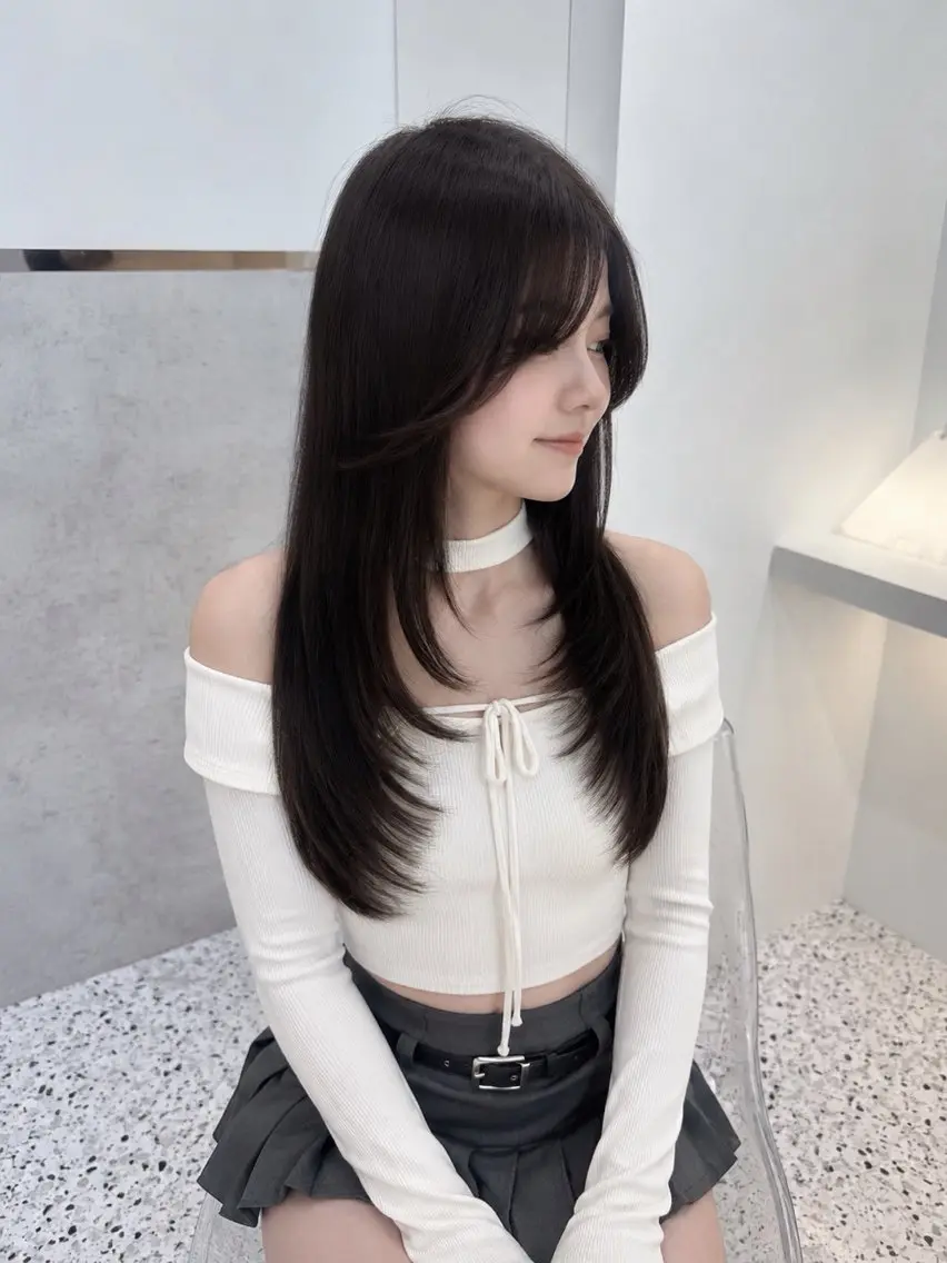 ロング 🤍ワンホンヘア ayaha🤍のヘアスタイル