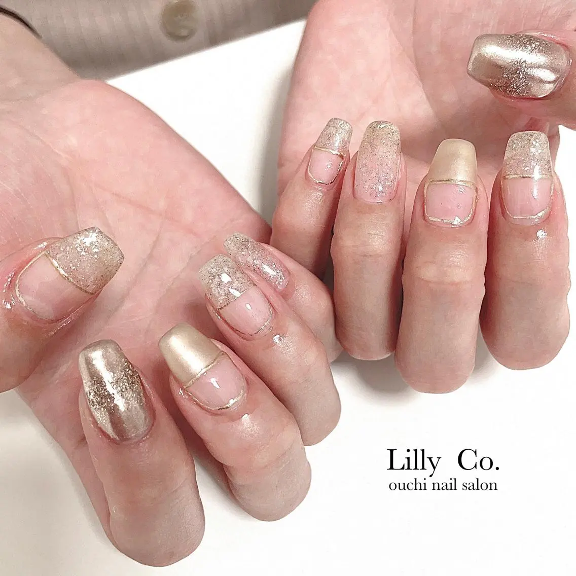 ネイル キラキラネイル Lilly Co.のネイルデザイン