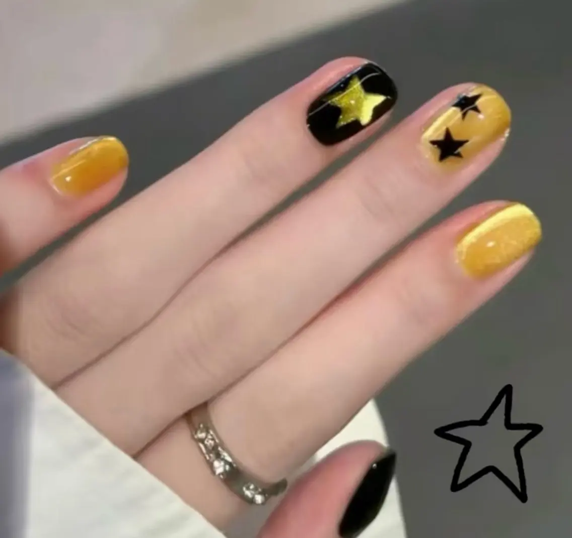 ネイル ハンドネイル H3 Nail Tsuki🦋💙のネイルデザイン