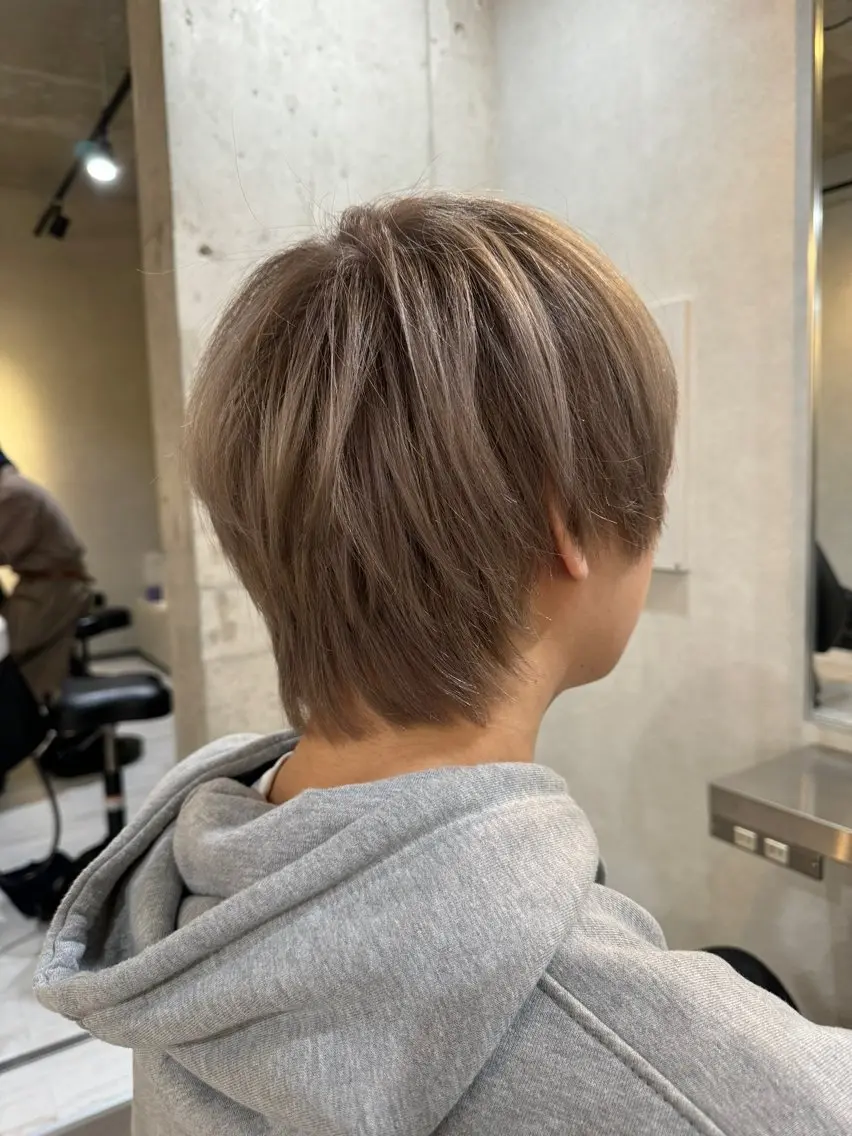 似合わせメンズカット+ケアブリーチONカラーの写真