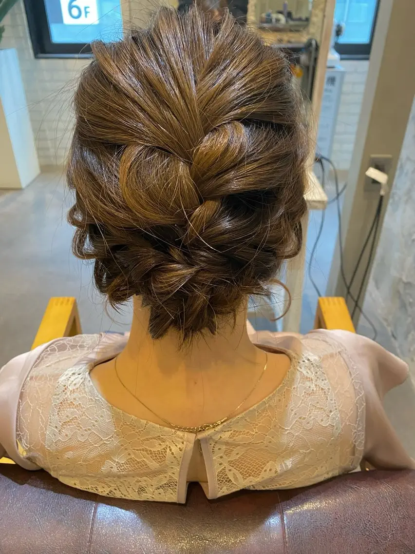 ミディアム カラー ヘアアレンジ 塚本 昂のヘアスタイル