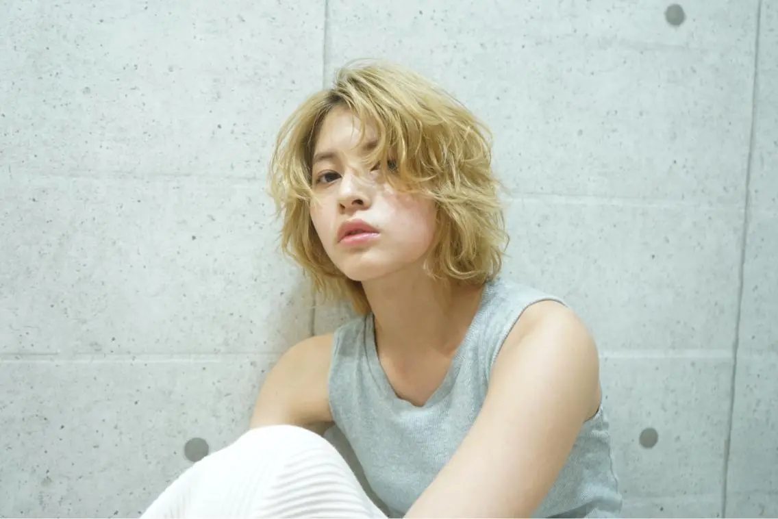 ミディアム カラー パーマ 可愛いを作る神 ナオヒロのヘアスタイル