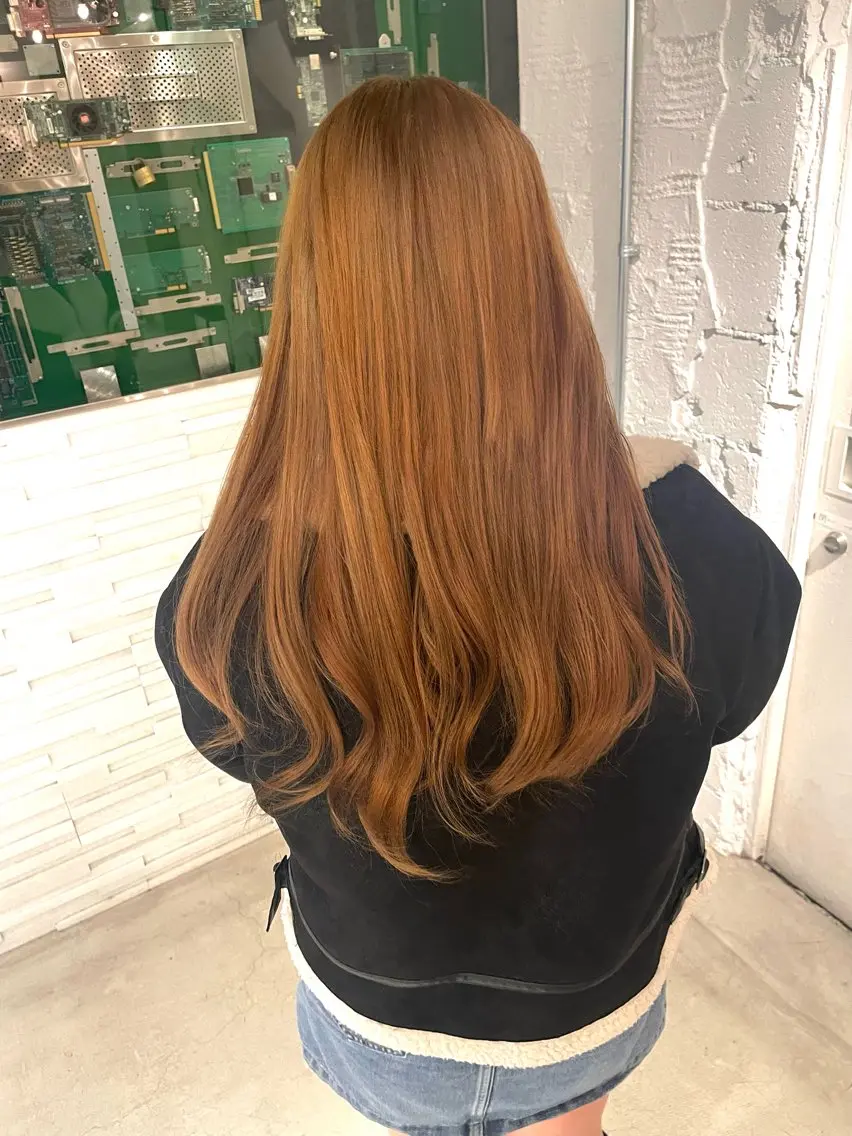 ロング 🇨🇳ハイトーン ワンホン🇰🇷ななのヘアスタイル