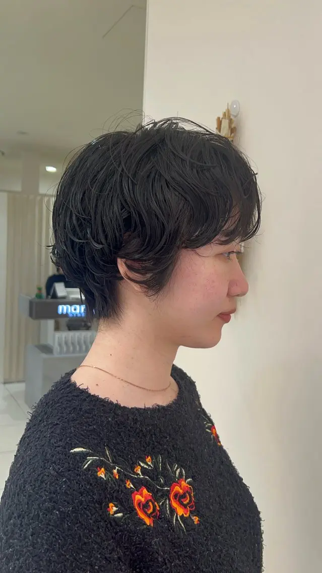 ショート パーマ ボブ/ 似合わせ🥀原ちひろのヘアスタイル