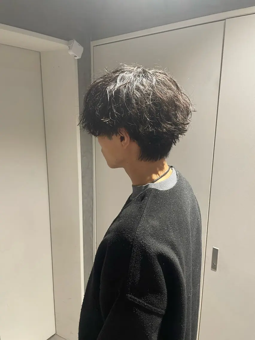 ショート パーマ メンズ カット パーマ 🔱メンズパーマ特化 🔱山下和輝のヘアスタイル