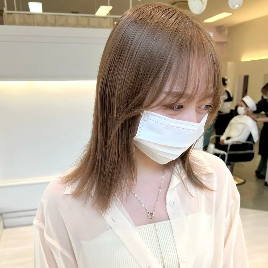 ミディアム カラー カット ヘアカラー ParveMix 🪽鳥取彩花のヘアスタイル