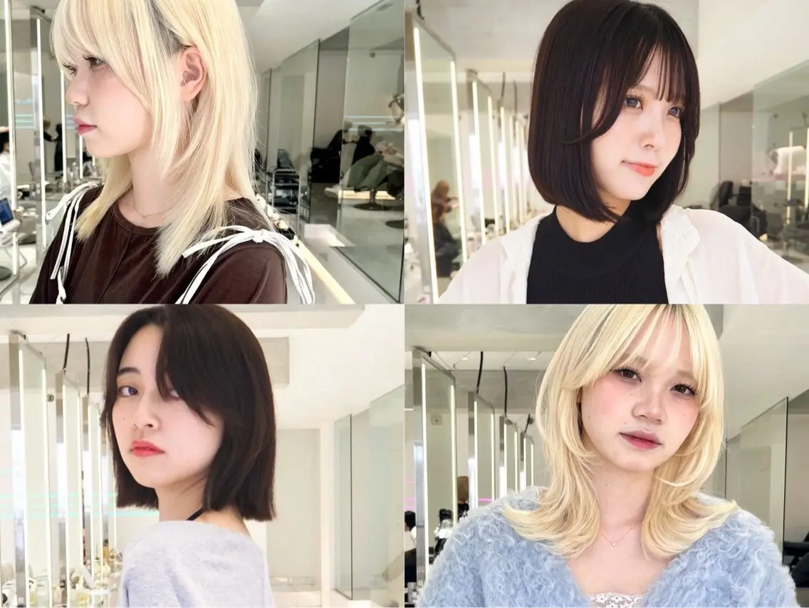 セミロング カット rin☆ ボブ/艶カラーのヘアスタイル