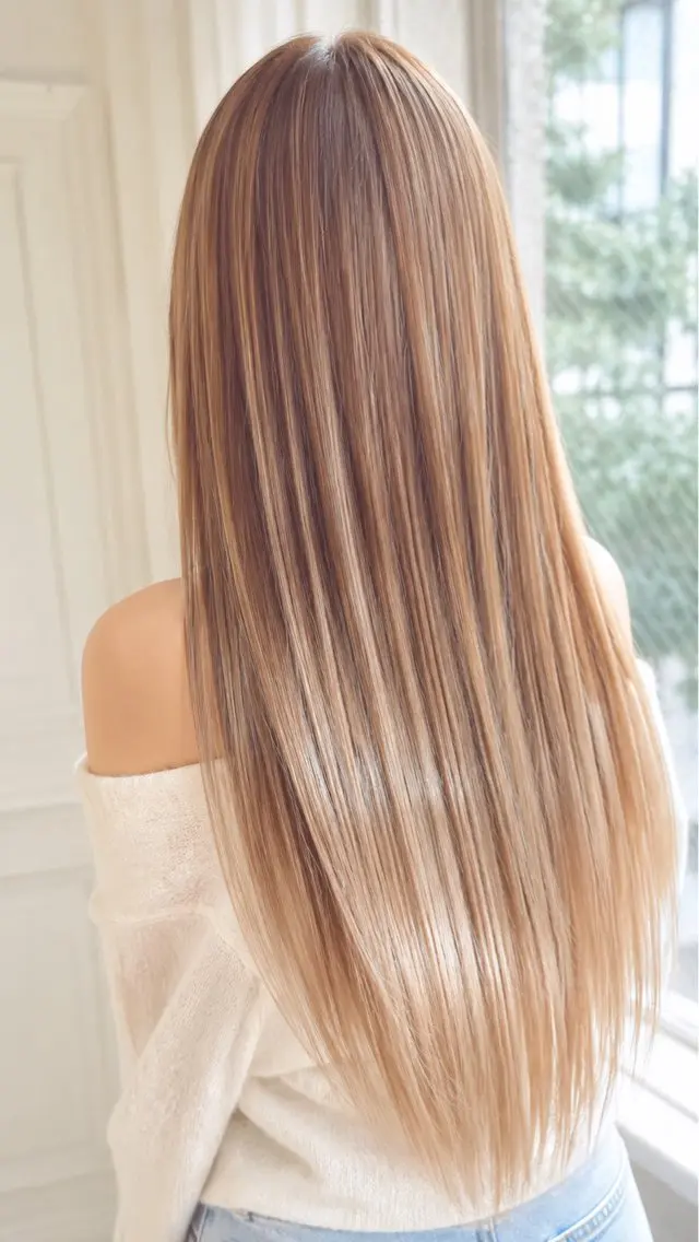 ロング カラー 佐伯 りょうのヘアスタイル