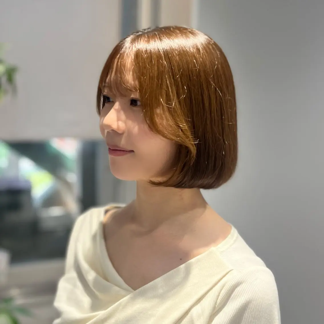 ミディアム ボブ トリートメント 無料カットモデル 指名率No.1✅ユナのヘアスタイル