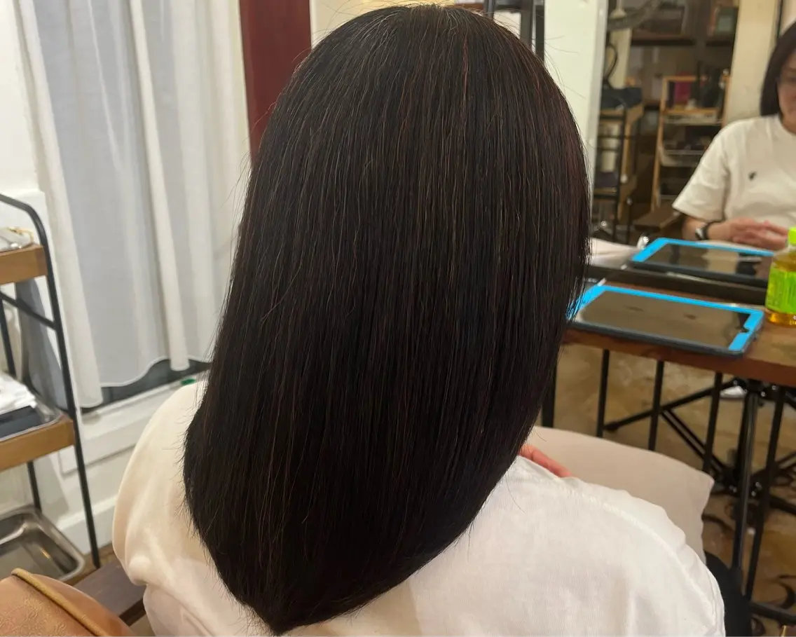 ミディアム 銘苅 祥一のヘアスタイル