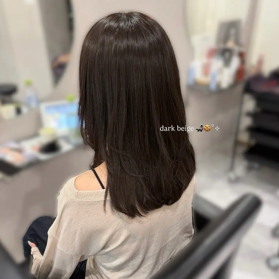 セミロング カット ヘアカラー 透明感カラー🪼🩵 𝐑𝐢𝐧のヘアスタイル