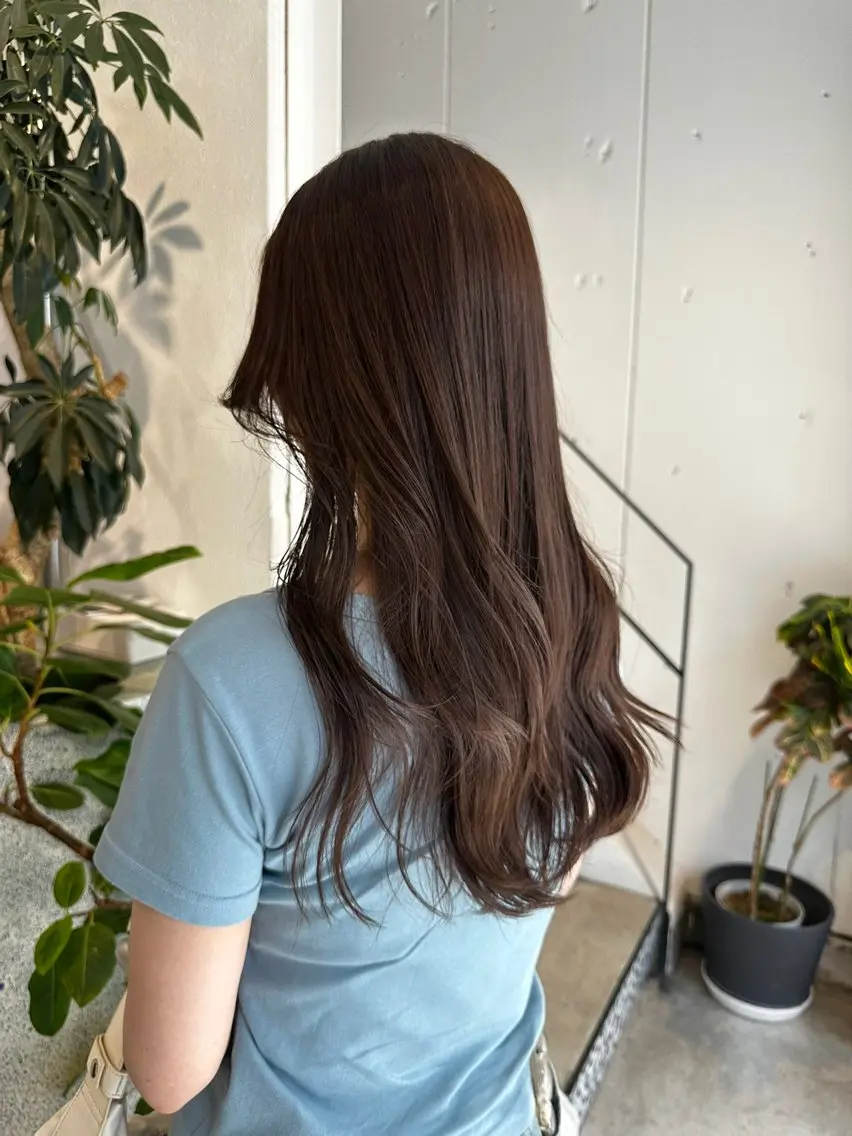 ロング ヘアカラー ヘッドスパ 森田楓乃/上前津/ 大須/ブリーチカラーのヘアスタイル