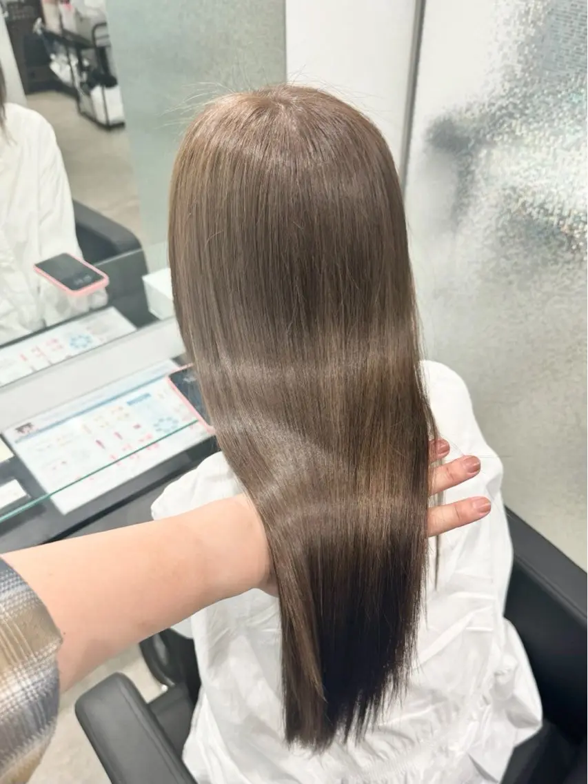 ロング カラー 透明感カラー グレージュ 透明感カラー /艶髪️♡saya♡のヘアスタイル