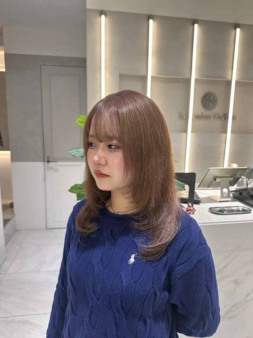 ミディアム Rino🎀/盛れる 顔周りカット🪽✩のヘアスタイル