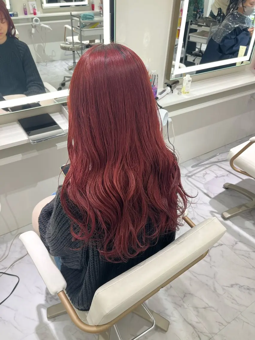 ロング カラー ヘアカラー ParveMix / 山本 玲南🫧🪽のヘアスタイル