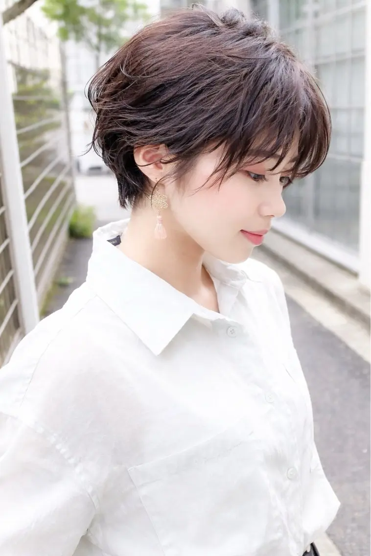 ショート カラー イルミナカラー grand juteのヘアスタイル