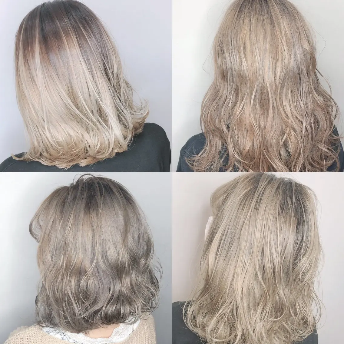 ミディアム カラー NINE+/代表 ブリーチ特化型サロンのヘアスタイル