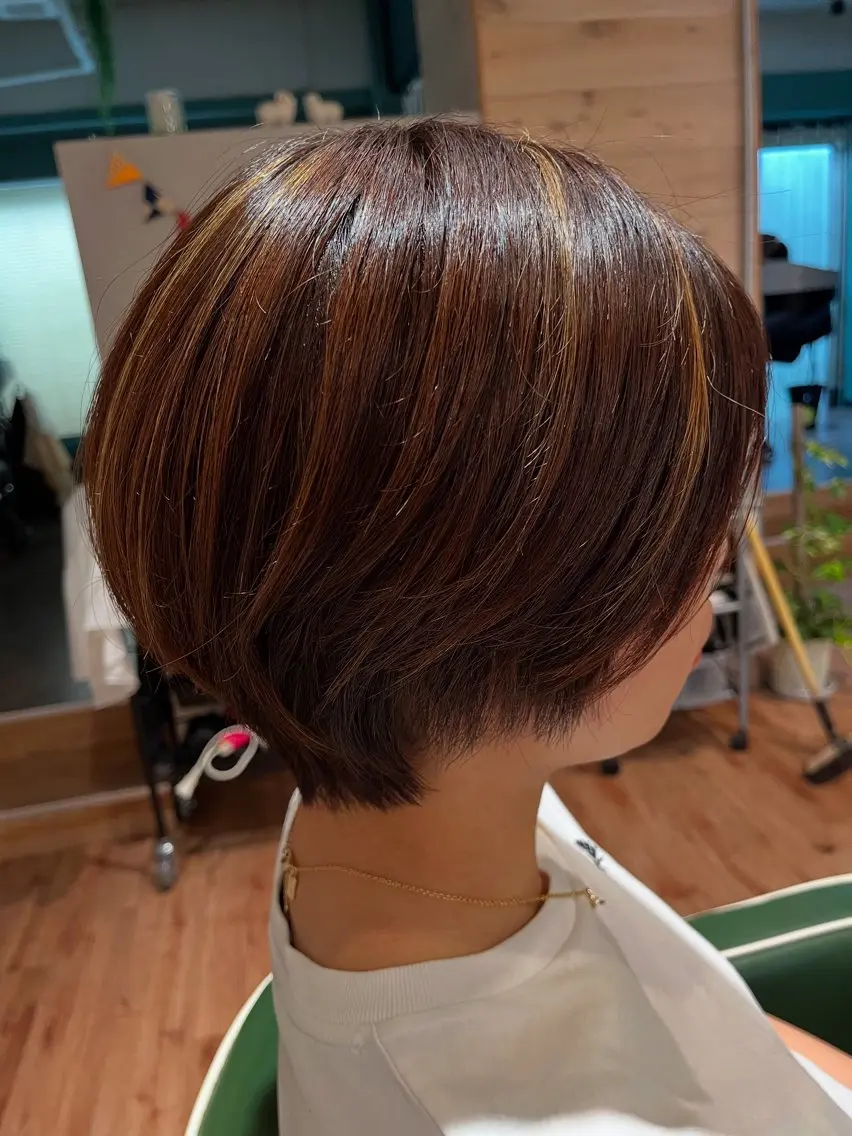 ショート カラー カット トリートメント ✨ショート/ボブ 縮毛矯正✨アキラのヘアスタイル