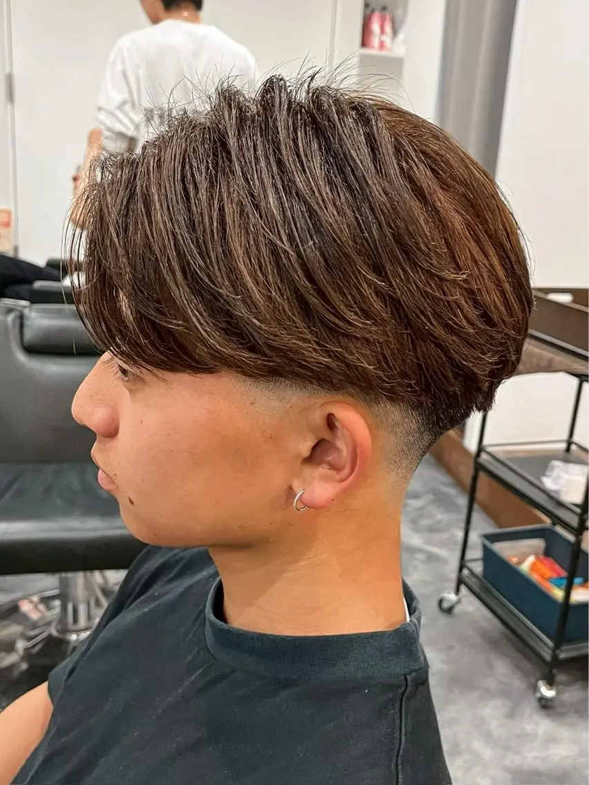 カラー メンズ ヘアカラー 桂原 春樹のヘアスタイル