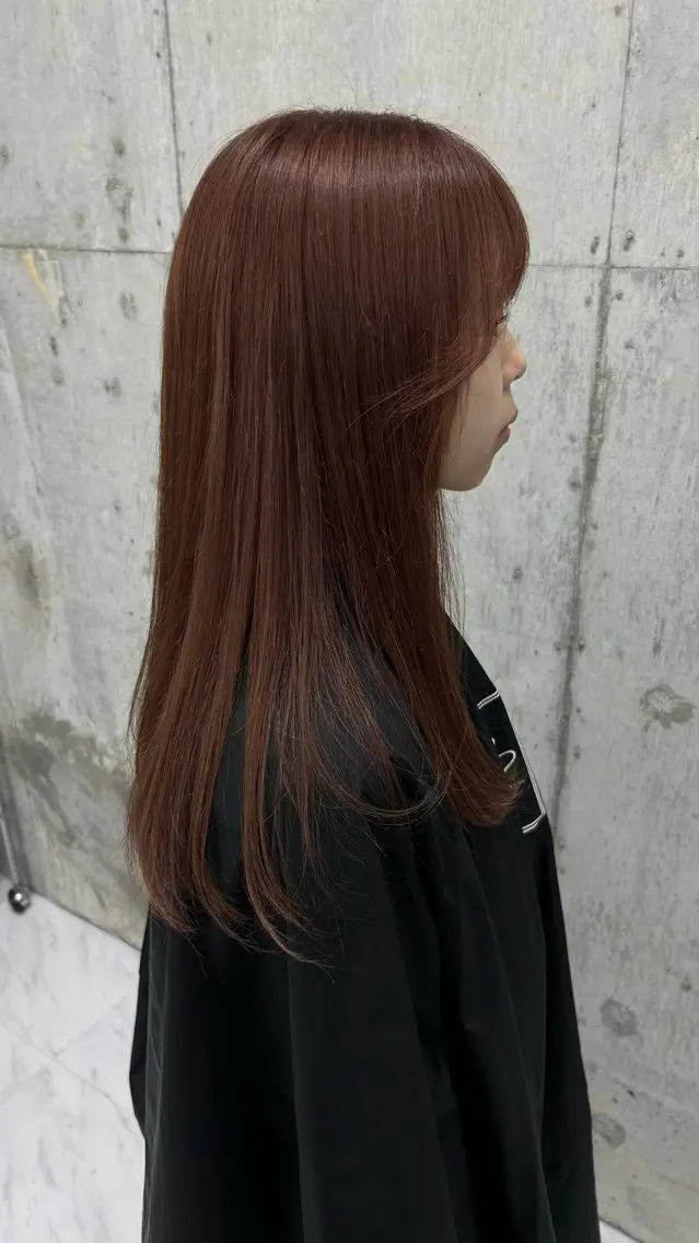 カラー ブラウンカラー ピンクカラー ヘアカラー トリートメント benji小倉店 CHIHARUのヘアスタイル