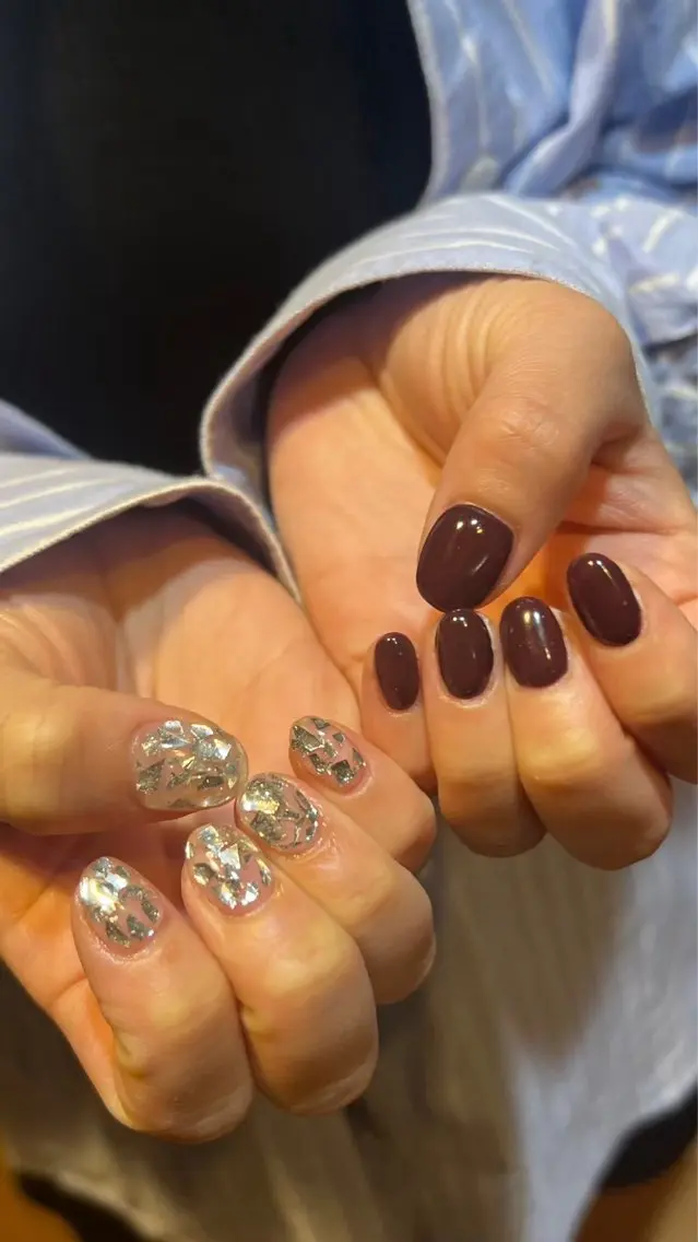 ネイル ハンドネイル Hata nail 🎀個性派ニュアンスのネイルデザイン