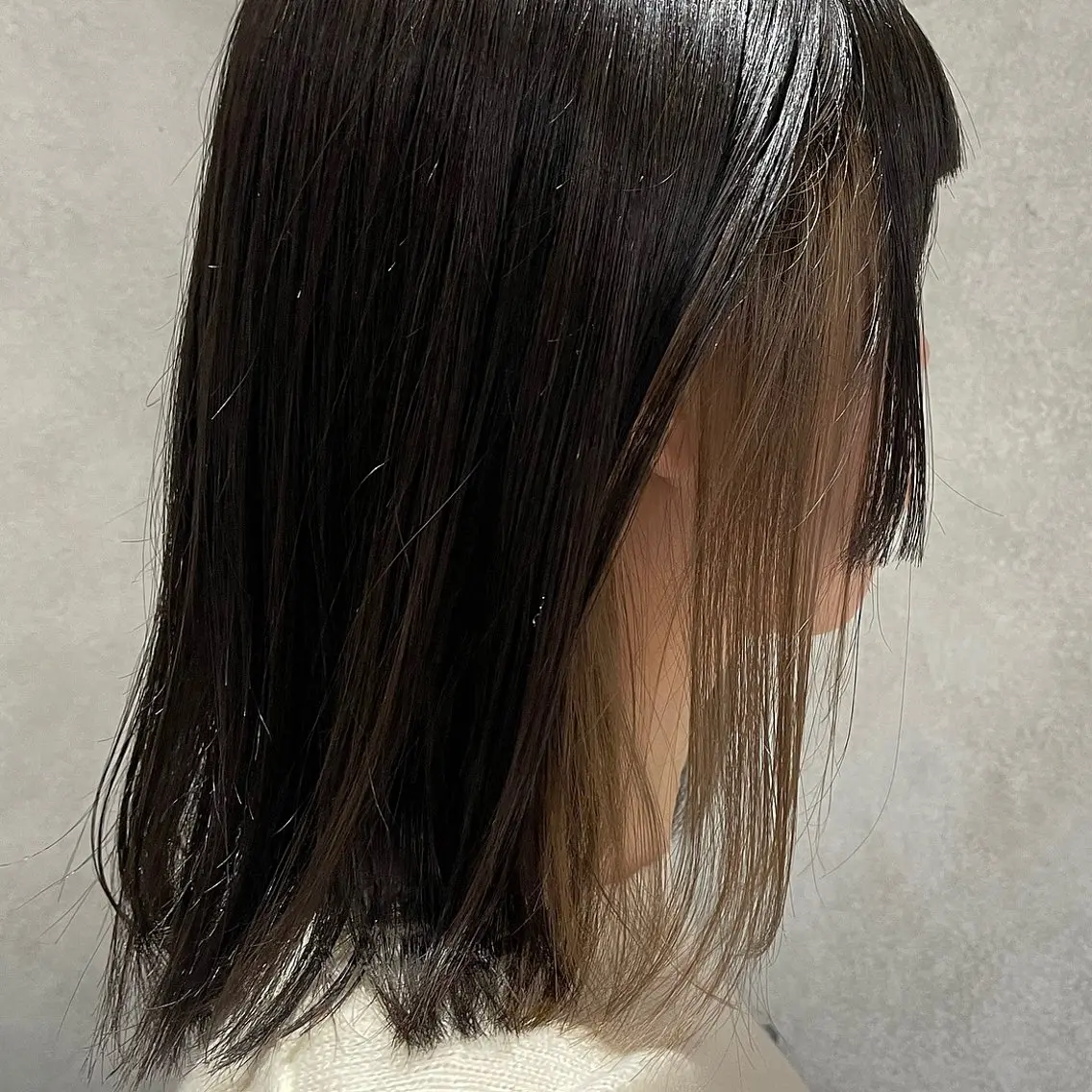 ミディアム カラー yumemiレイヤー ✴︎ 透明感カラーのヘアスタイル
